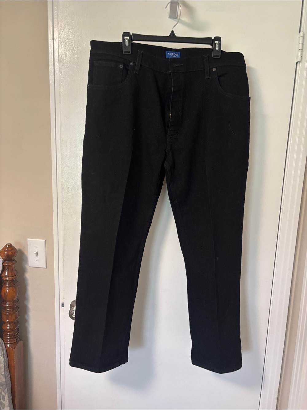 Arizona Jean Company Men's Black Straight Jeans